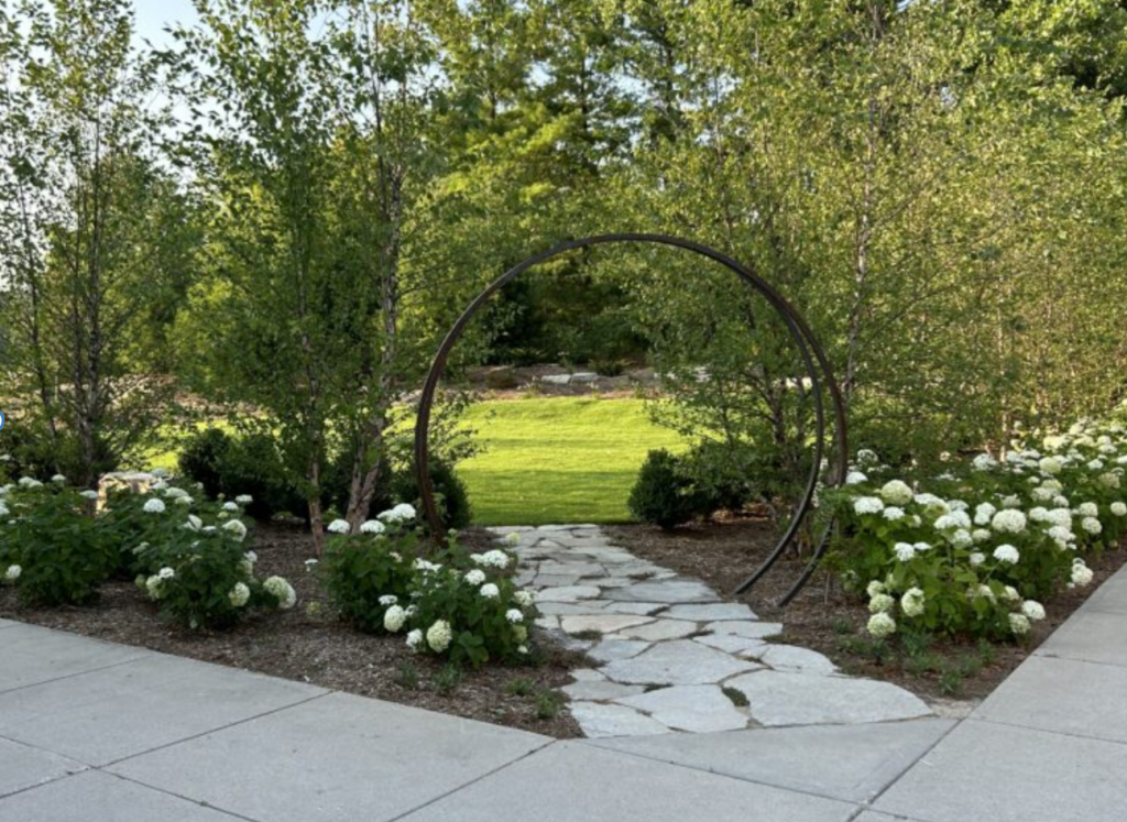 spring garden feature